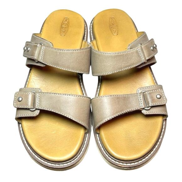 Keen Women’s Lana Open Toe Slide Sandals Taupe Size 8 - Picture 2 of 8